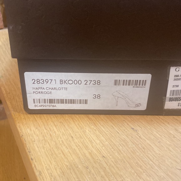 Gucci woman’s nappa charlotte porridge high heels - Picture 3 of 15